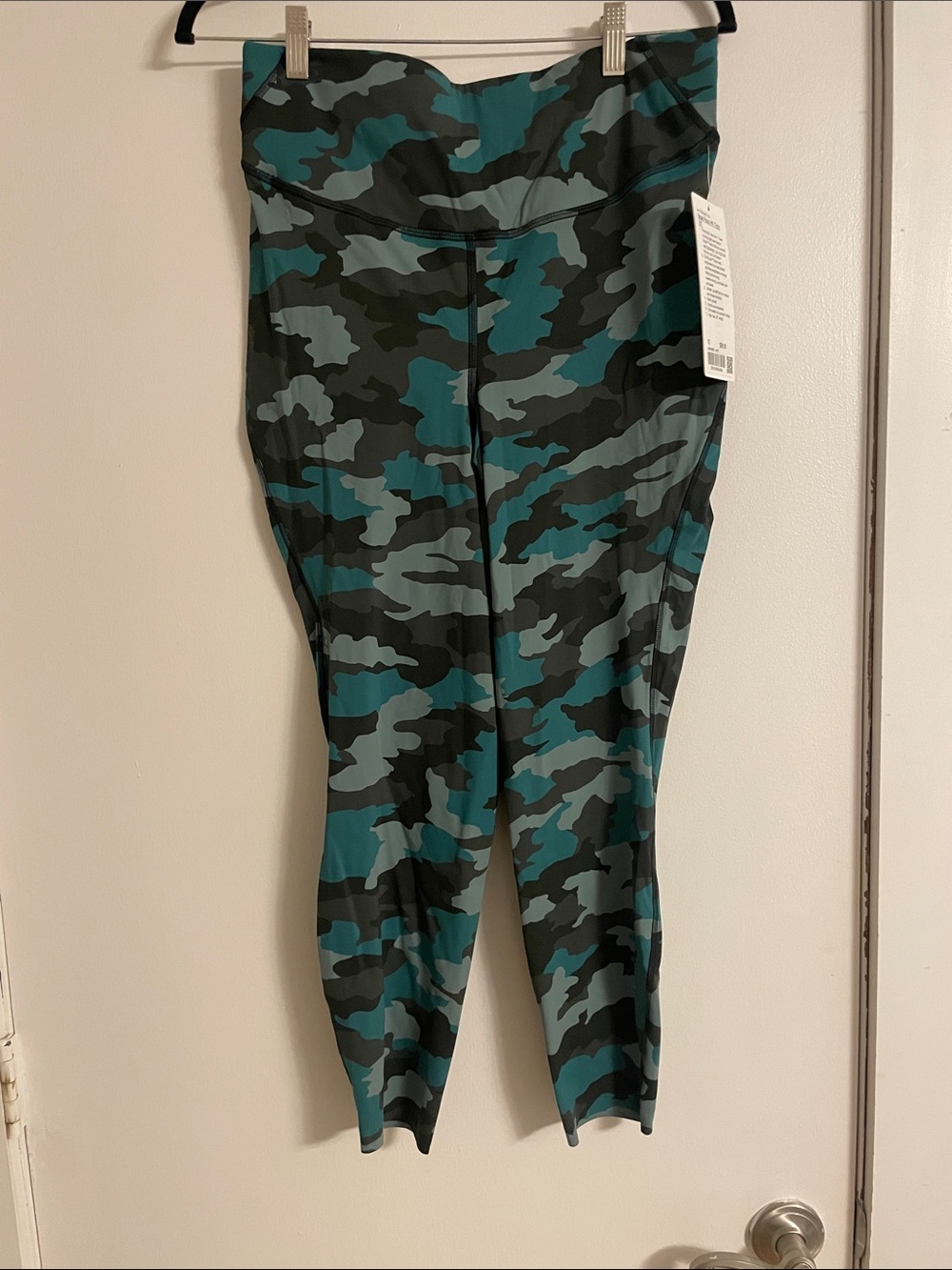 lululemon athletica Teal & Gray Camo High-Rise Leggings